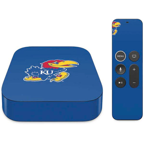 University of Kansas Jayhawks Mascot Outline Apple TV Skin